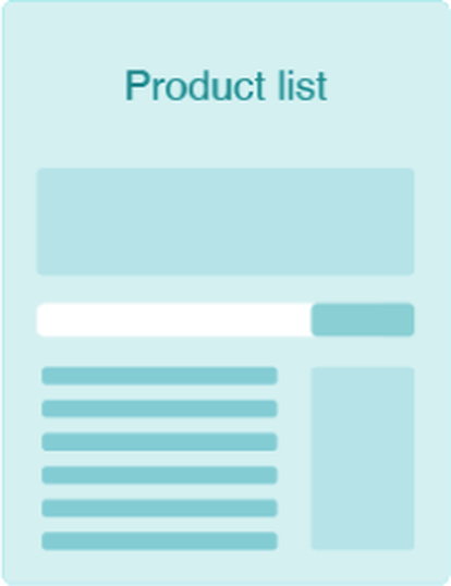 Product list template